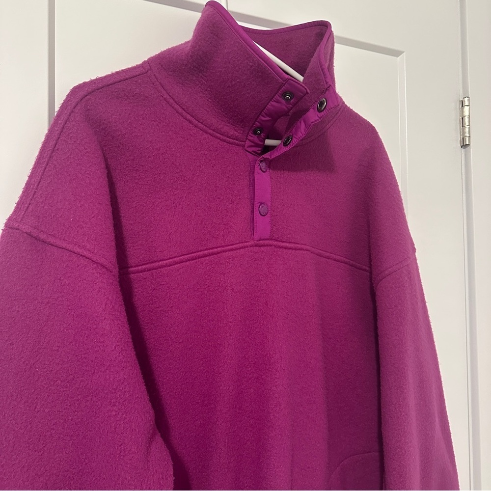 Discovery Bay Adventure Wear Vintage Fleece Purple Sweater Size Large Women’s - Picture 3 of 13